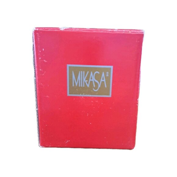 Mikasa Christmas Tree Votive Candle Holder Crystal  Germany New Old Stock - Picture 12 of 15